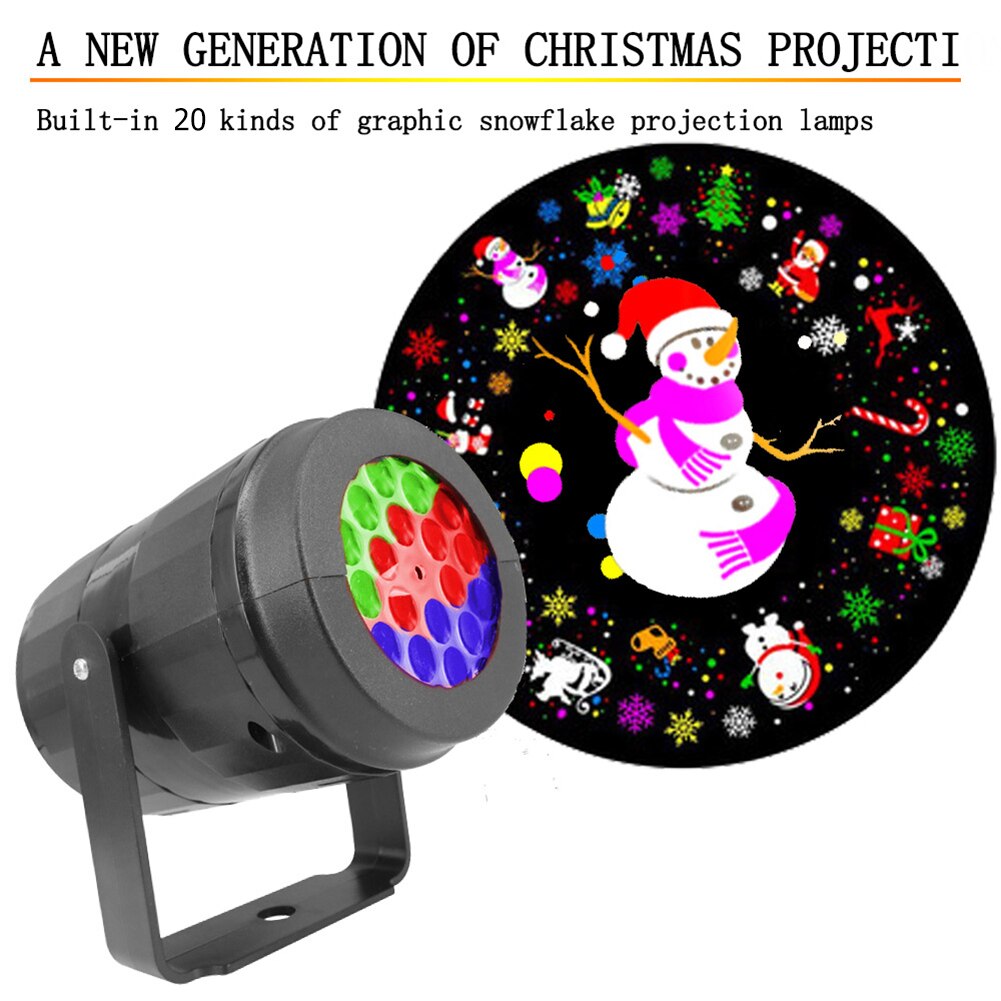 Christmas Halloween Laser Projector Window Lights 20 Patterns Door Wall Display Waterproof Holiday Atmosphere Projection Lamp