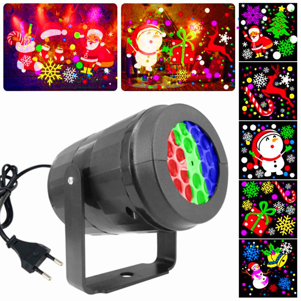 Christmas Halloween Laser Projector Window Lights 20 Patterns Door Wall Display Waterproof Holiday Atmosphere Projection Lamp