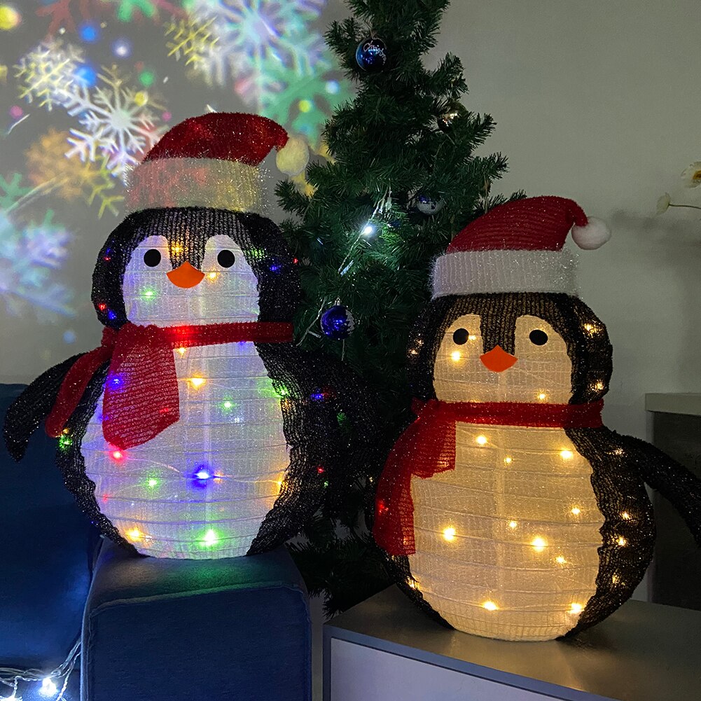 Christmas Decor 40 LED Fairy String Lights Penguin Fairy Lantern Xmas New Year Ornaments Halloween Festival Bar Home Party Decor