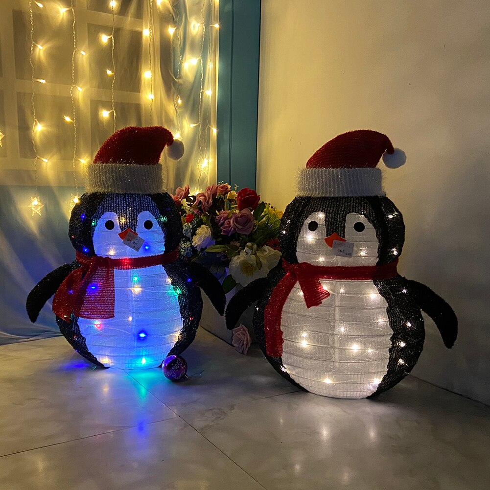 Christmas Decor 40 LED Fairy String Lights Penguin Fairy Lantern Xmas New Year Ornaments Halloween Festival Bar Home Party Decor