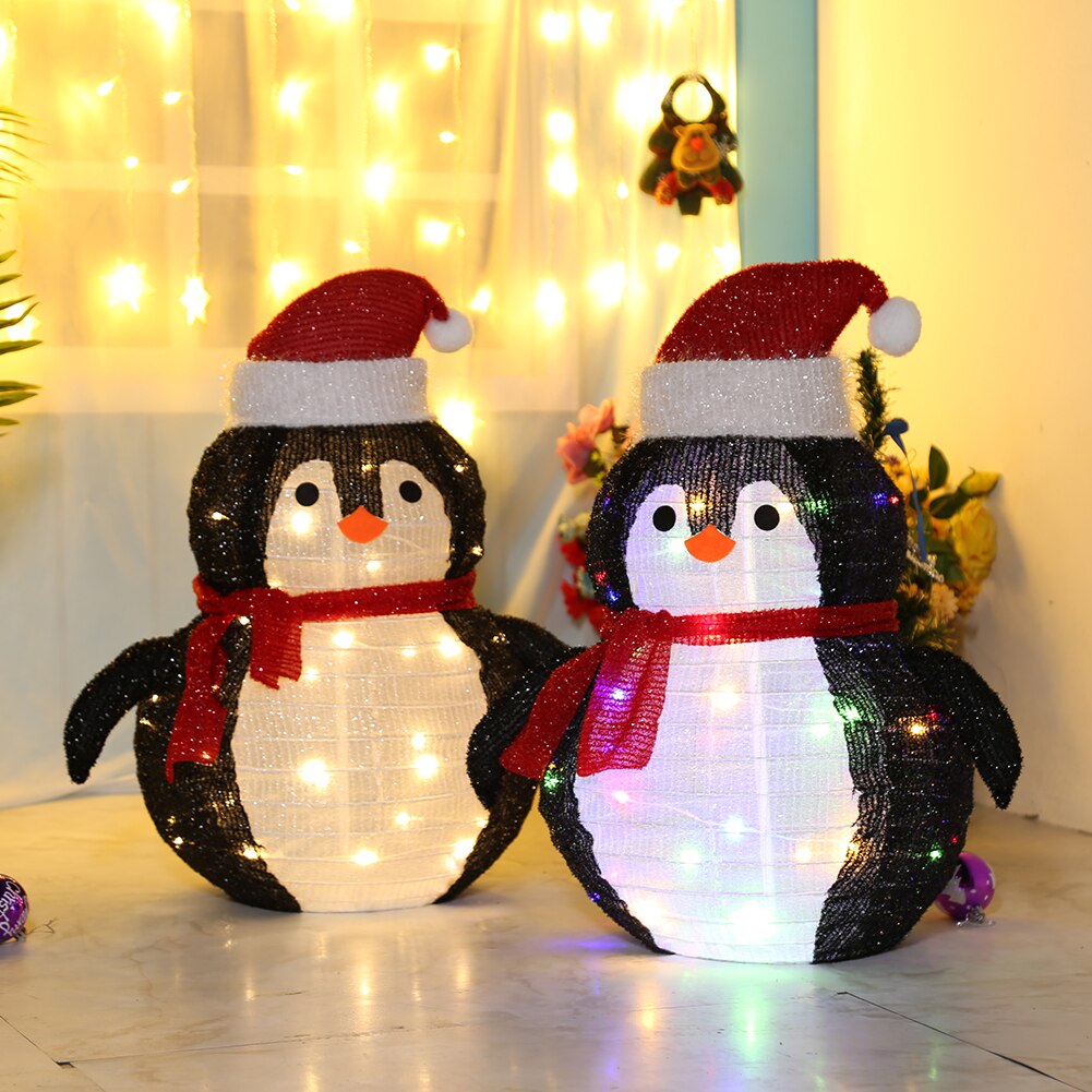 Christmas Decor 40 LED Fairy String Lights Penguin Fairy Lantern Xmas New Year Ornaments Halloween Festival Bar Home Party Decor
