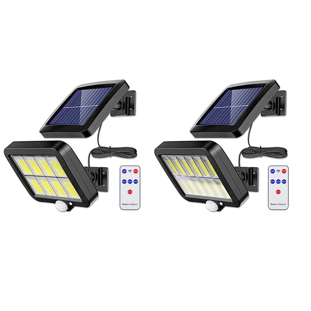 160LED Solar Powered Light With Remote Motion Sensor Sunlight Waterproof Wall Emergency Street Security Lamp For Garden Decor