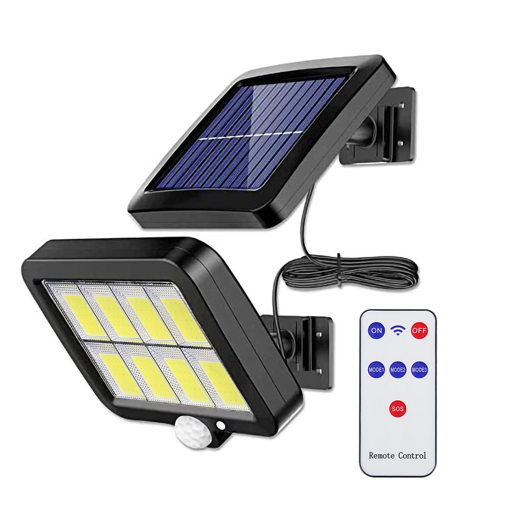 160LED Solar Powered Light With Remote Motion Sensor Sunlight Waterproof Wall Emergency Street Security Lamp For Garden Decor