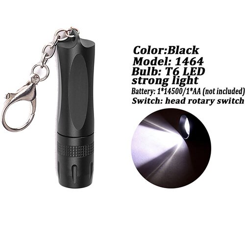 Mini T6 LED Flashlights Keychain Pocket Torch Portable Lamp for Emergency Outdoor Fishing Camping Portable Light Keychain Torch