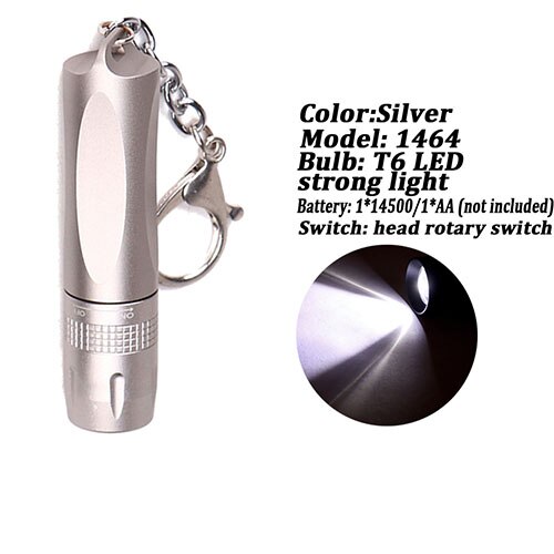 Mini T6 LED Flashlights Keychain Pocket Torch Portable Lamp for Emergency Outdoor Fishing Camping Portable Light Keychain Torch
