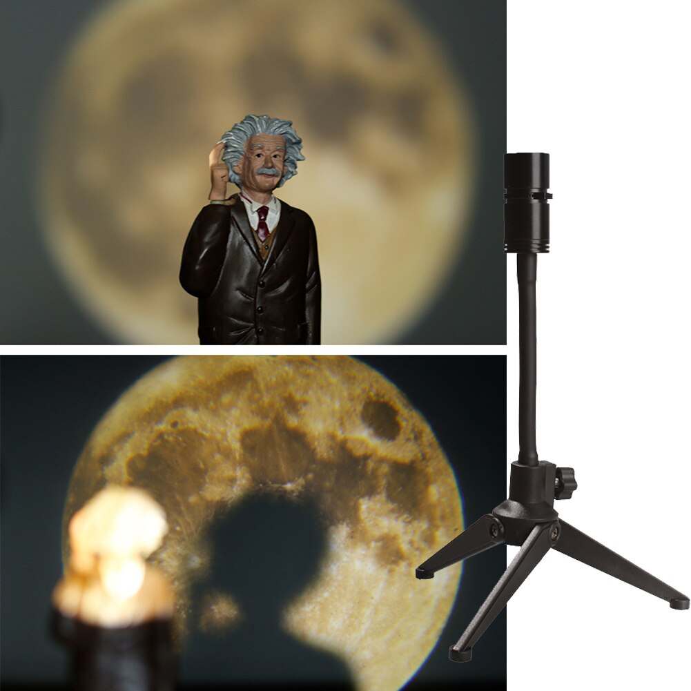 Moon Earth Projector Lamp LED Night Light 360 Rotatable USB Projector Light for Photo Atmosphere Girl Bedroom Decor