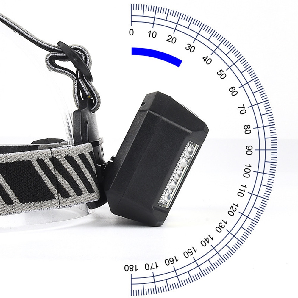 T6 Powerful Headlamp COB 10LED Flashlight Waterproof USB Rechargeble Warning Headlight Torch for Outdoor Fishing Cycling Camping