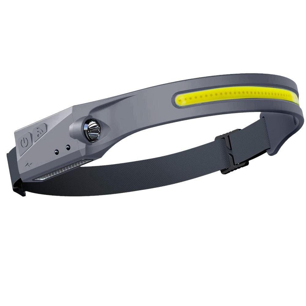 2Pcs LED COB Headlamp Sensor Flashlight USB Rechargeable Waterproof Headlight for Running Camping Cycling Outdoor Headtorch Lamp