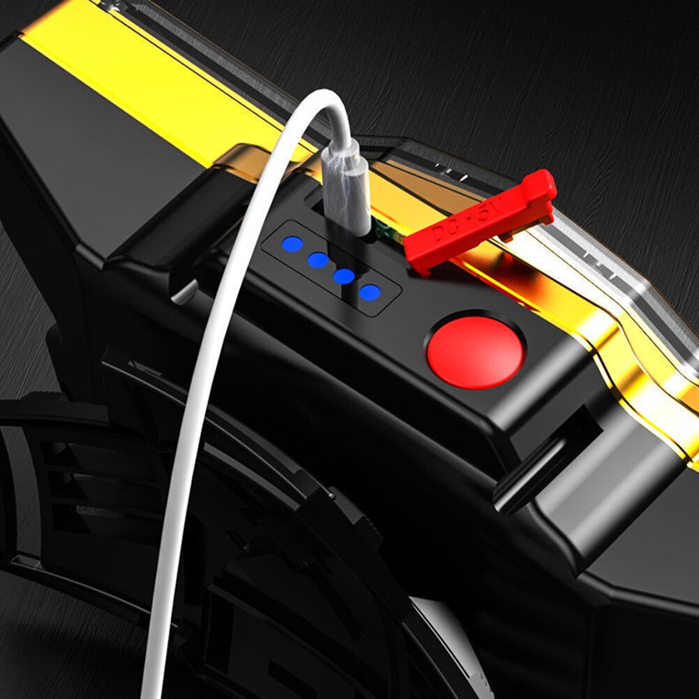 12LED Powerful Fishing Headlight USB Rechargeable Long-Range Flashlight