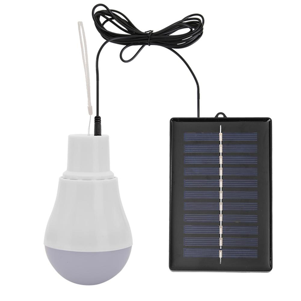 5V 15W 300LM Outdoor Solar Lamp Portable Energy Saving Rechargeable Led Bulb Portable Solar Power Panel for Outdoor Lighting