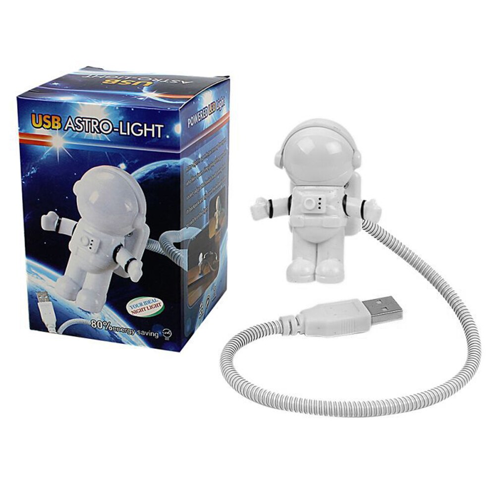 Astronaut LED Night Light Portable USB Powered Night Light DC 5V for Reading Desk Lamps Computer Laptop PC Lighting Space Lovers