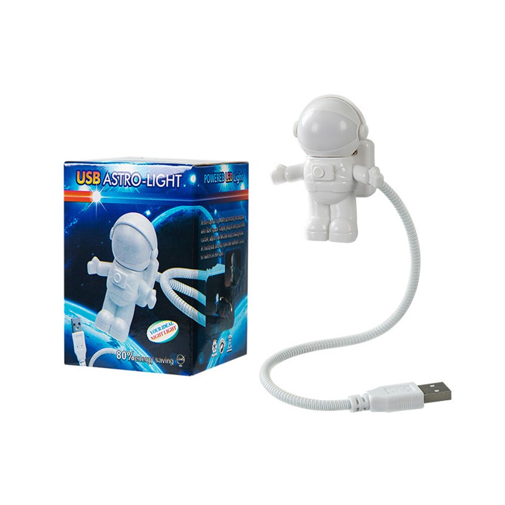 Astronaut LED Night Light Portable USB Powered Night Light DC 5V for Reading Desk Lamps Computer Laptop PC Lighting Space Lovers
