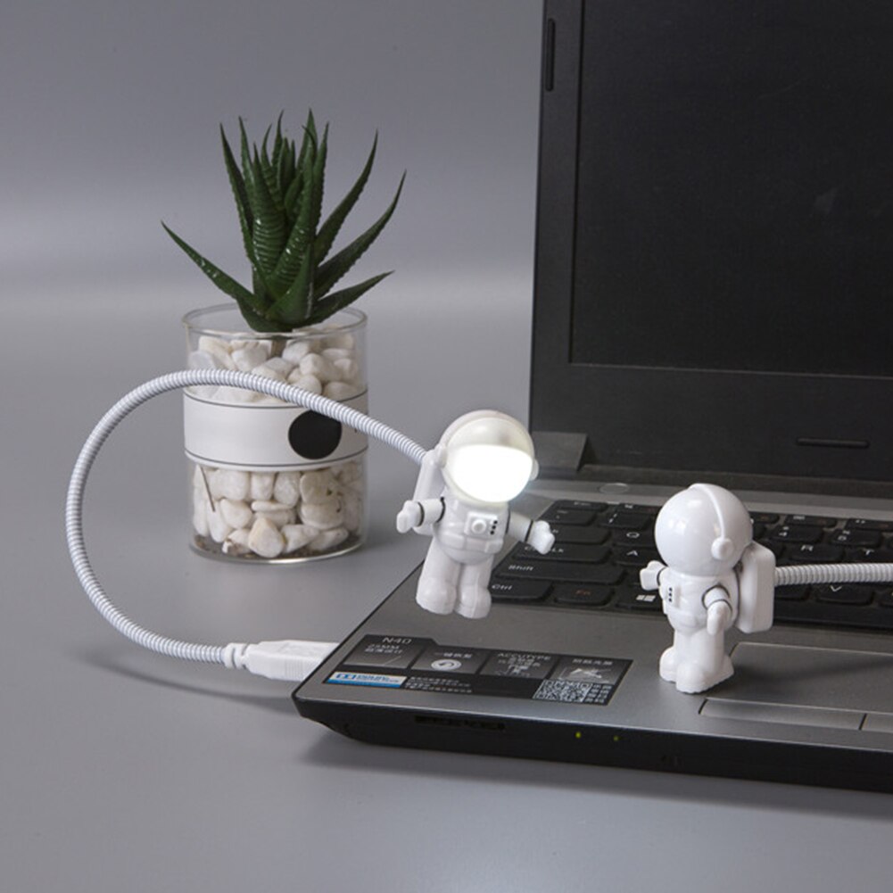 Astronaut LED Night Light Portable USB Powered Night Light DC 5V for Reading Desk Lamps Computer Laptop PC Lighting Space Lovers