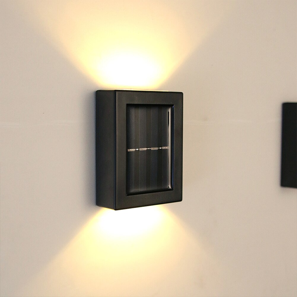 LED Solar Wall Light Outdoors Waterproof IP65 Porch Stairs Steps Wall Lamp Yard Garden Decoration Lighting Solar Lamps Dropship