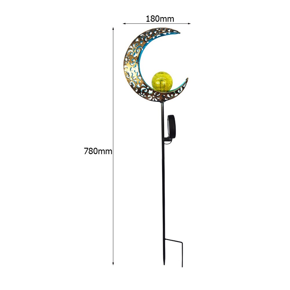 Solar LED Sun Moon Flame Night Light Outdoor Waterproof Retro Iron Lawn Solar Lamp Outdoor Yard Landscape Garden Decor Led Light