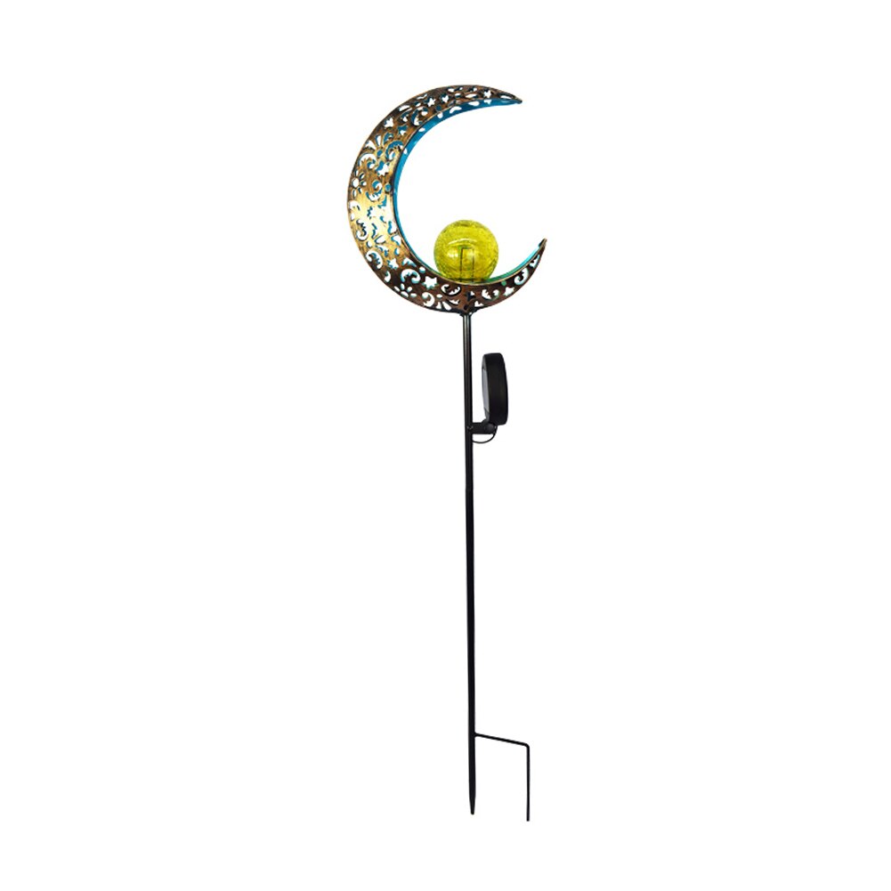 Solar LED Sun Moon Flame Night Light Outdoor Waterproof Retro Iron Lawn Solar Lamp Outdoor Yard Landscape Garden Decor Led Light