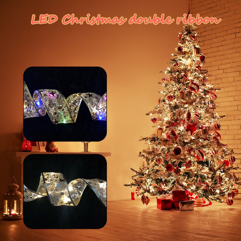 1/2m LED Fairy String Lights Copper Wire Ribbon Lamp Waterproof for Home Party Weddings Holiday Christmas Tree Decorations Light