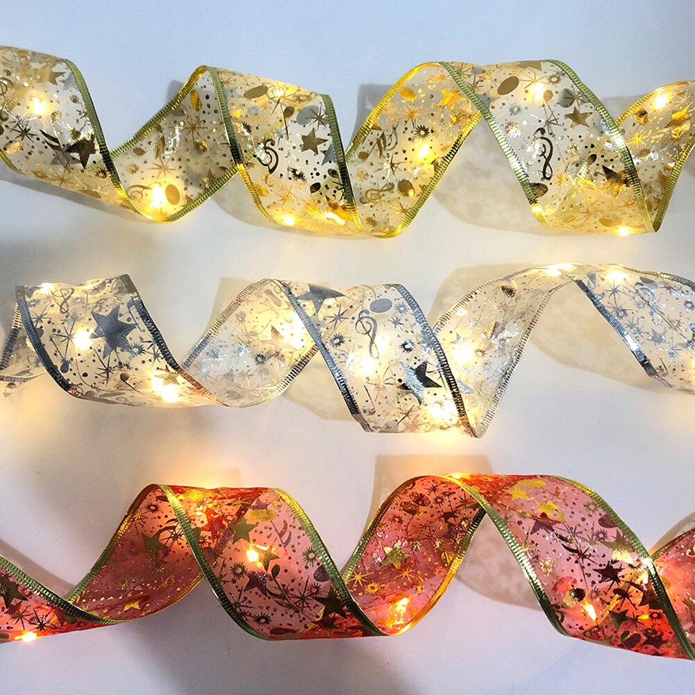 1/2m LED Fairy String Lights Copper Wire Ribbon Lamp Waterproof for Home Party Weddings Holiday Christmas Tree Decorations Light
