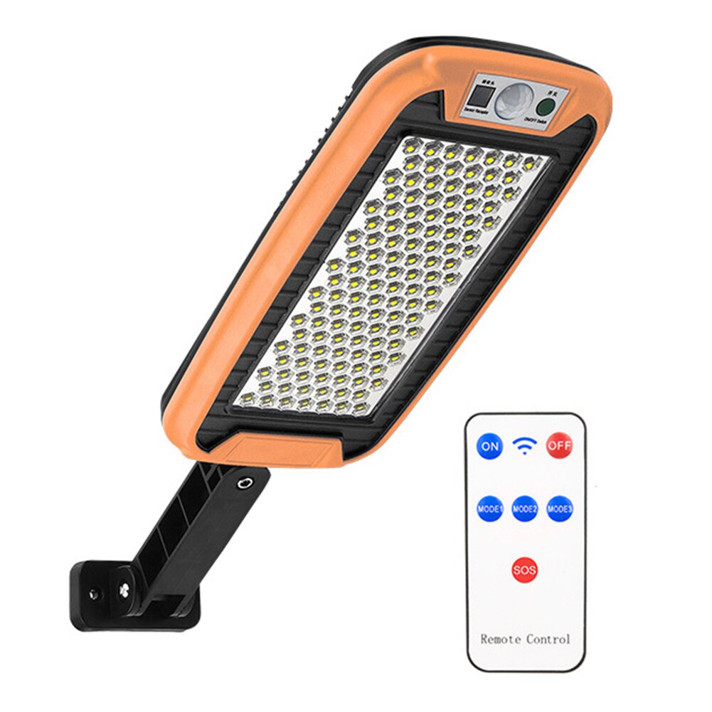 168LED Solar Light Outdoors PIR Motion Sensor Remote Control Street Solar Wall Lamp Waterproof Garden Decoration Lights Dropship