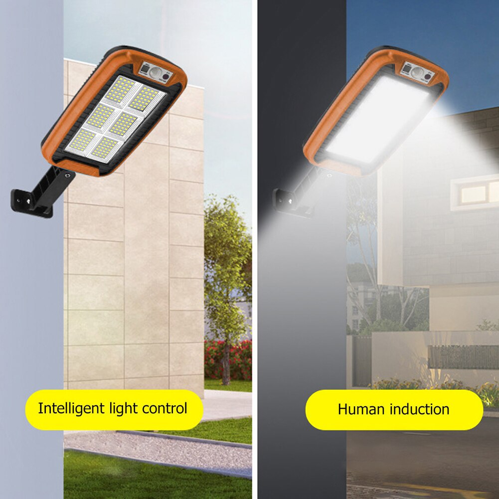 168LED Solar Light Outdoors PIR Motion Sensor Remote Control Street Solar Wall Lamp Waterproof Garden Decoration Lights Dropship