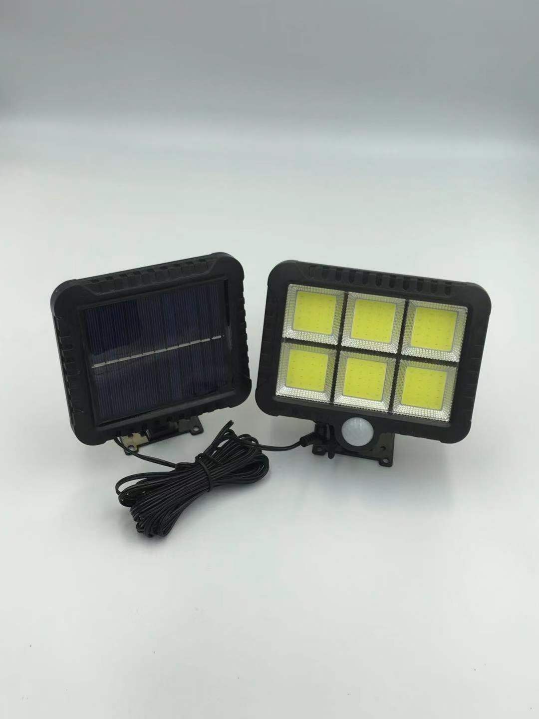 160LED Solar Powered Wall Light Courtyard Outdoors Waterproof PIR Motion Sensor Lighting Street Solar Lamp for Garden Decoration