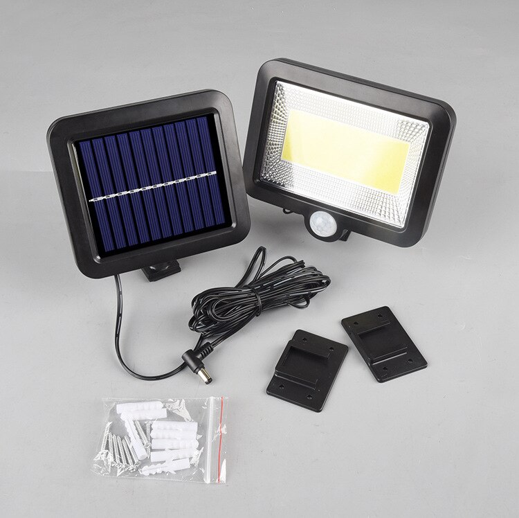 160LED Solar Powered Wall Light Courtyard Outdoors Waterproof PIR Motion Sensor Lighting Street Solar Lamp for Garden Decoration
