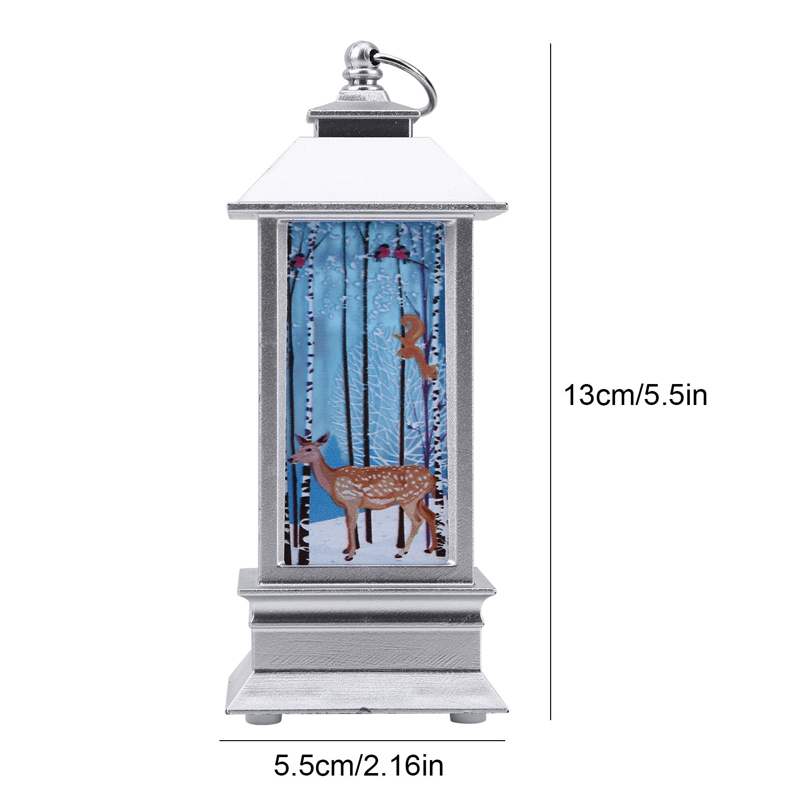 Christmas LED Wind Lamp Retro Table Top Indoor Outdoor Lantern Lamp Desktop Night Light with Timer for Xmas Christmas Decoration