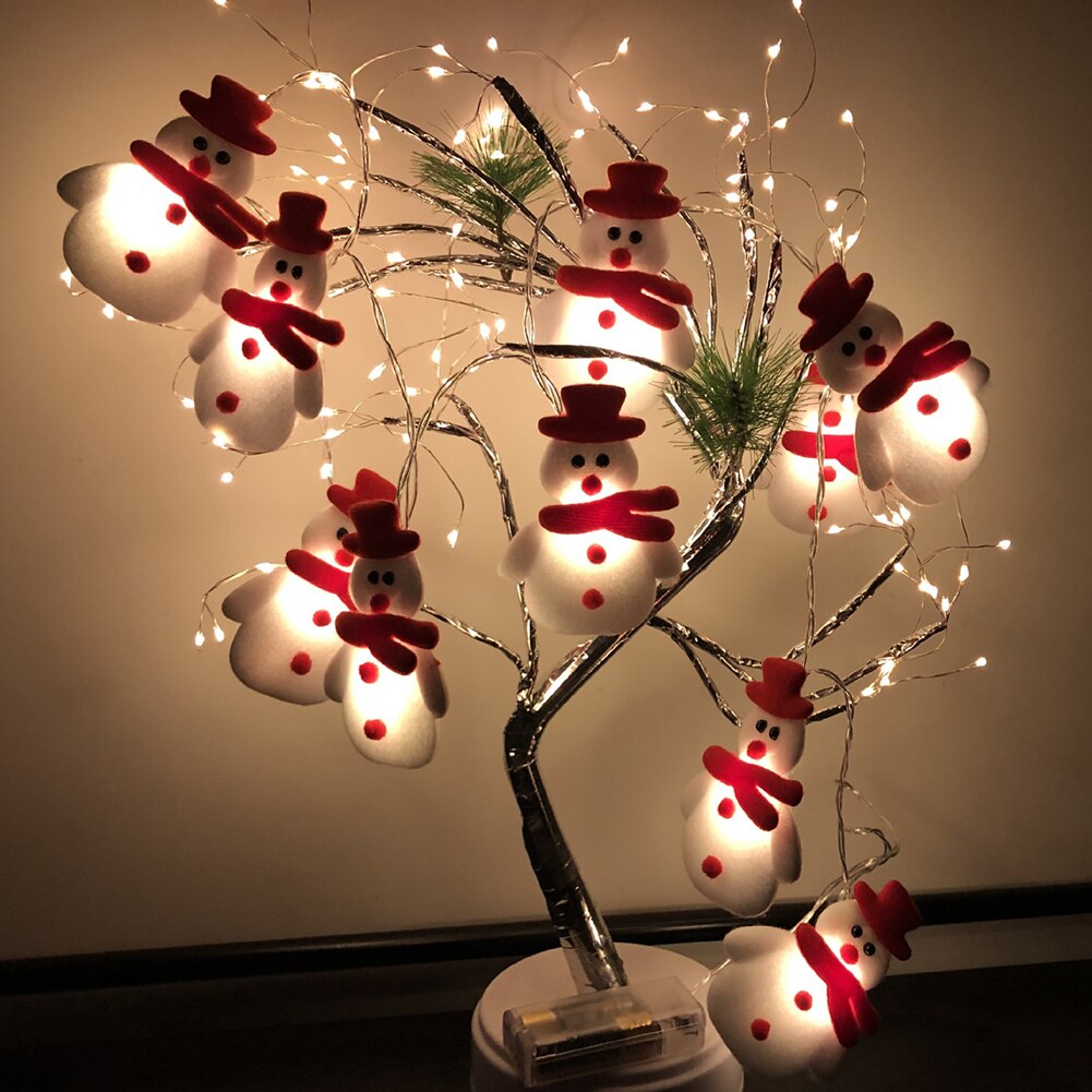 LED Christmas Fairy Garland String Light Battery Powered Lamp Xmas Decoration Lighting Indoor Home Party New Year String Lamp