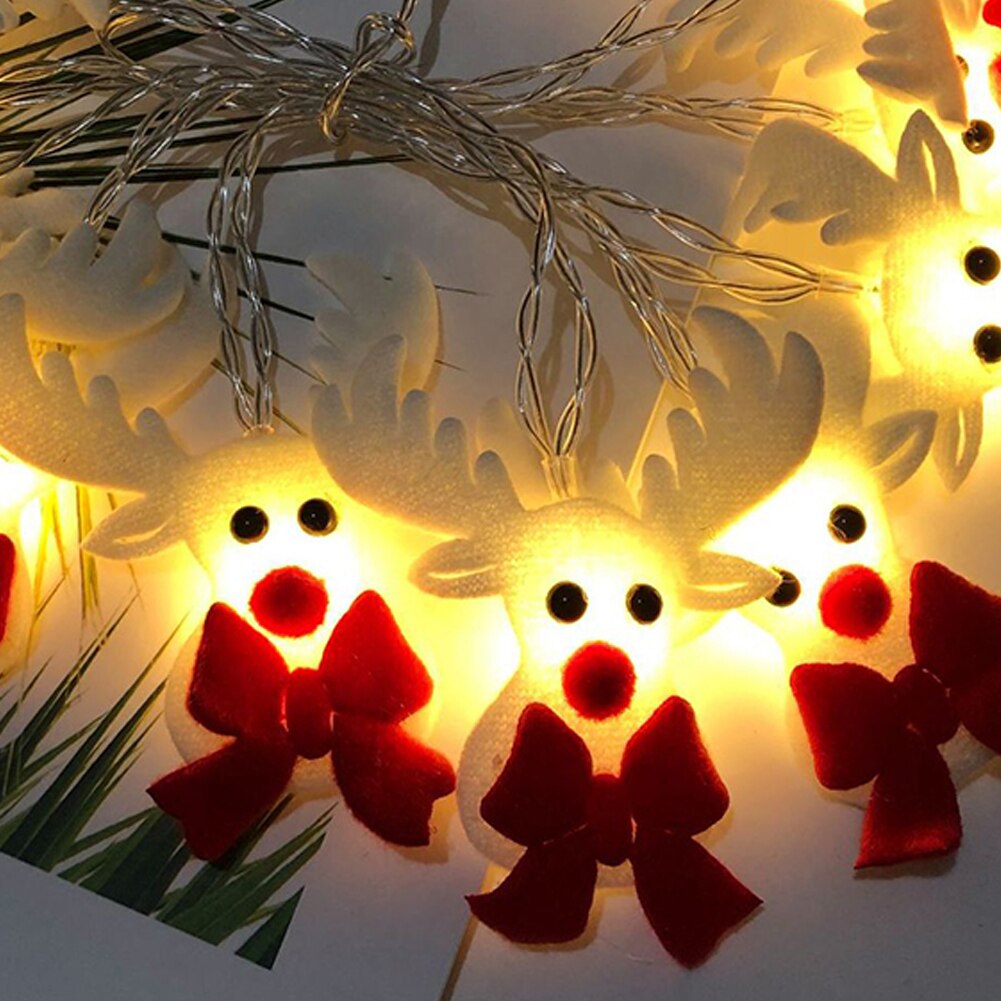 LED Christmas Fairy Garland String Light Battery Powered Lamp Xmas Decoration Lighting Indoor Home Party New Year String Lamp