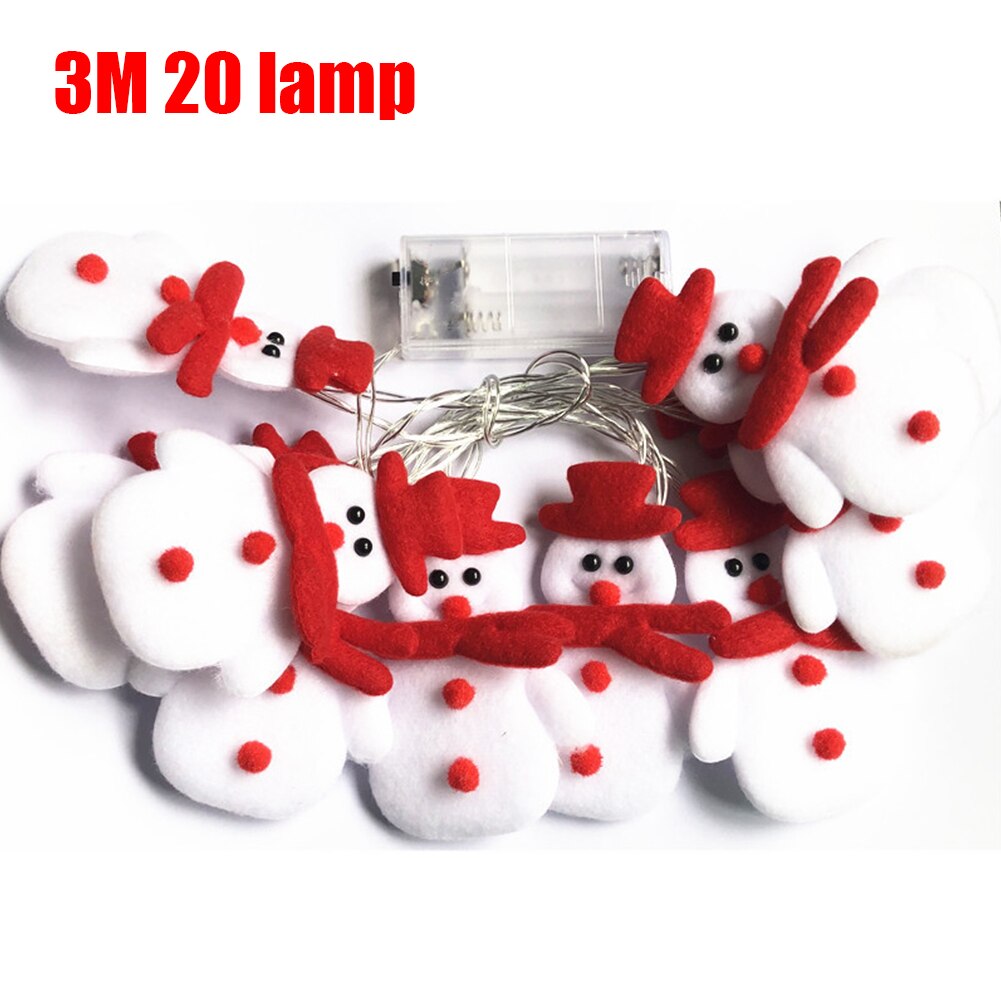 LED Fairy Garland String Light Snowman Christmas Tree Decorations Lighting for home Cristmas Party ornament Xmas Navidad gifts