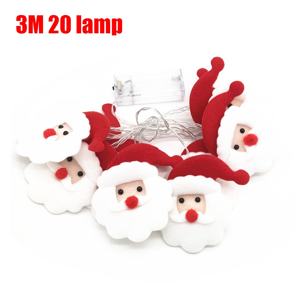LED Fairy Garland String Light Snowman Christmas Tree Decorations Lighting for home Cristmas Party ornament Xmas Navidad gifts