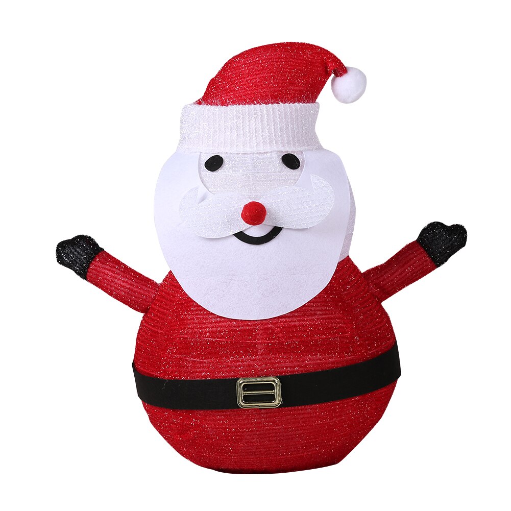 40 LED Lawn Lamp Foldable Outdoors Waterproof Christmas Decoration Snowman Lantern Night Light for Home Garden Xmas Decoration