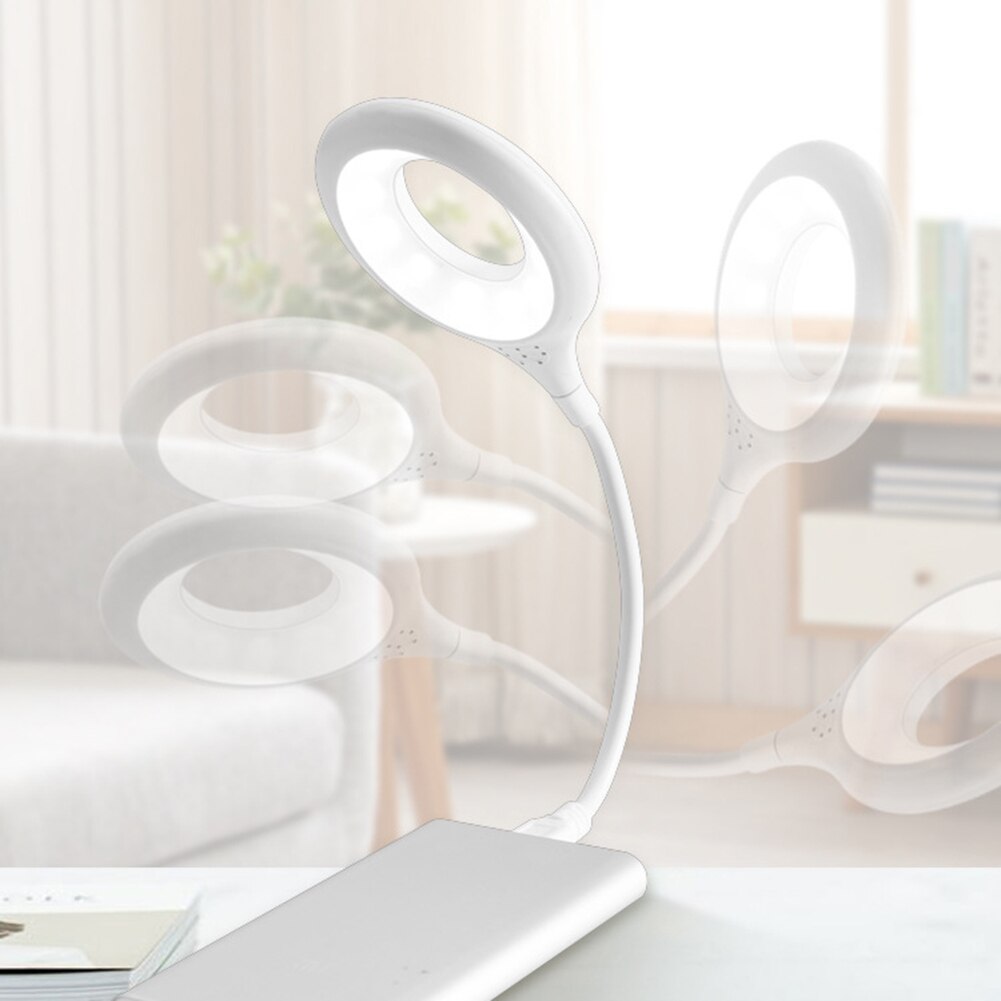 Study LED Portable USB Flexo Ring Lamp Bedroom Reading Book Night Lights Eye Protection Desk PC Laptop Lighting for children