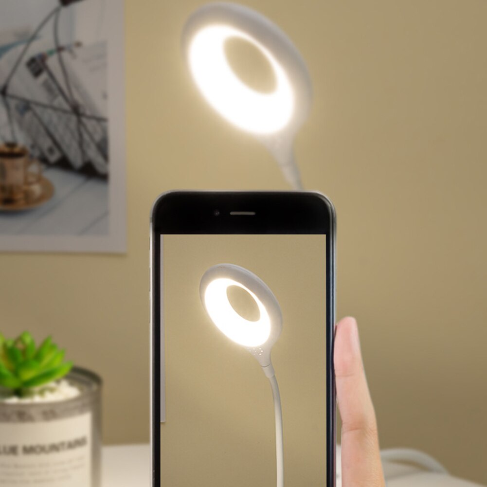 Study LED Portable USB Flexo Ring Lamp Bedroom Reading Book Night Lights Eye Protection Desk PC Laptop Lighting for children