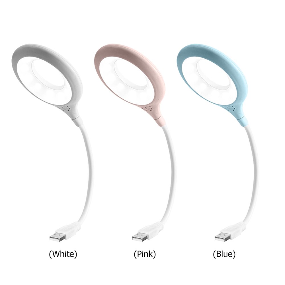 Study LED Portable USB Flexo Ring Lamp Bedroom Reading Book Night Lights Eye Protection Desk PC Laptop Lighting for children