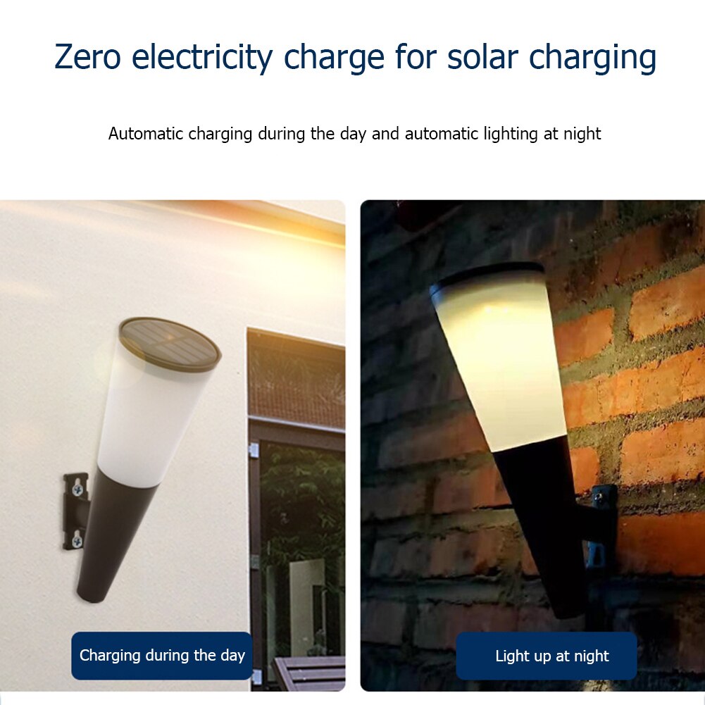 LED Solar Light Outdoor Waterproof Wall Light Corridor Decorative Atmosphere Lights for Home Garden Courtyard Decoration