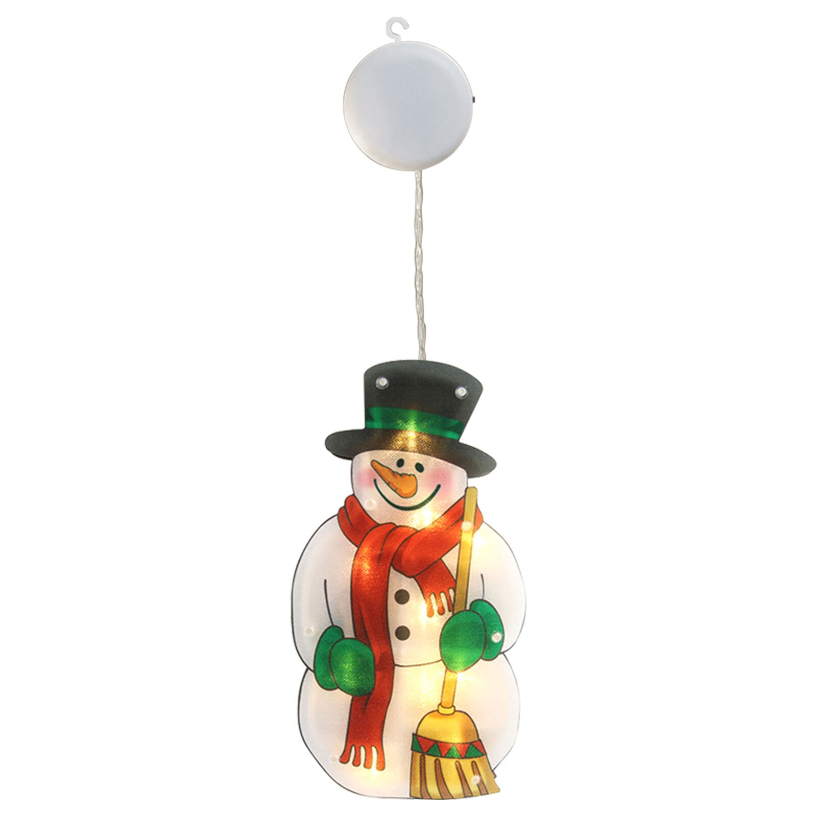 LED Christmas Decoration Lights Santa Claus Snowman Elk Shape Window Suction Cup Lights New Year Xmas Navidad Holiday Home Decor