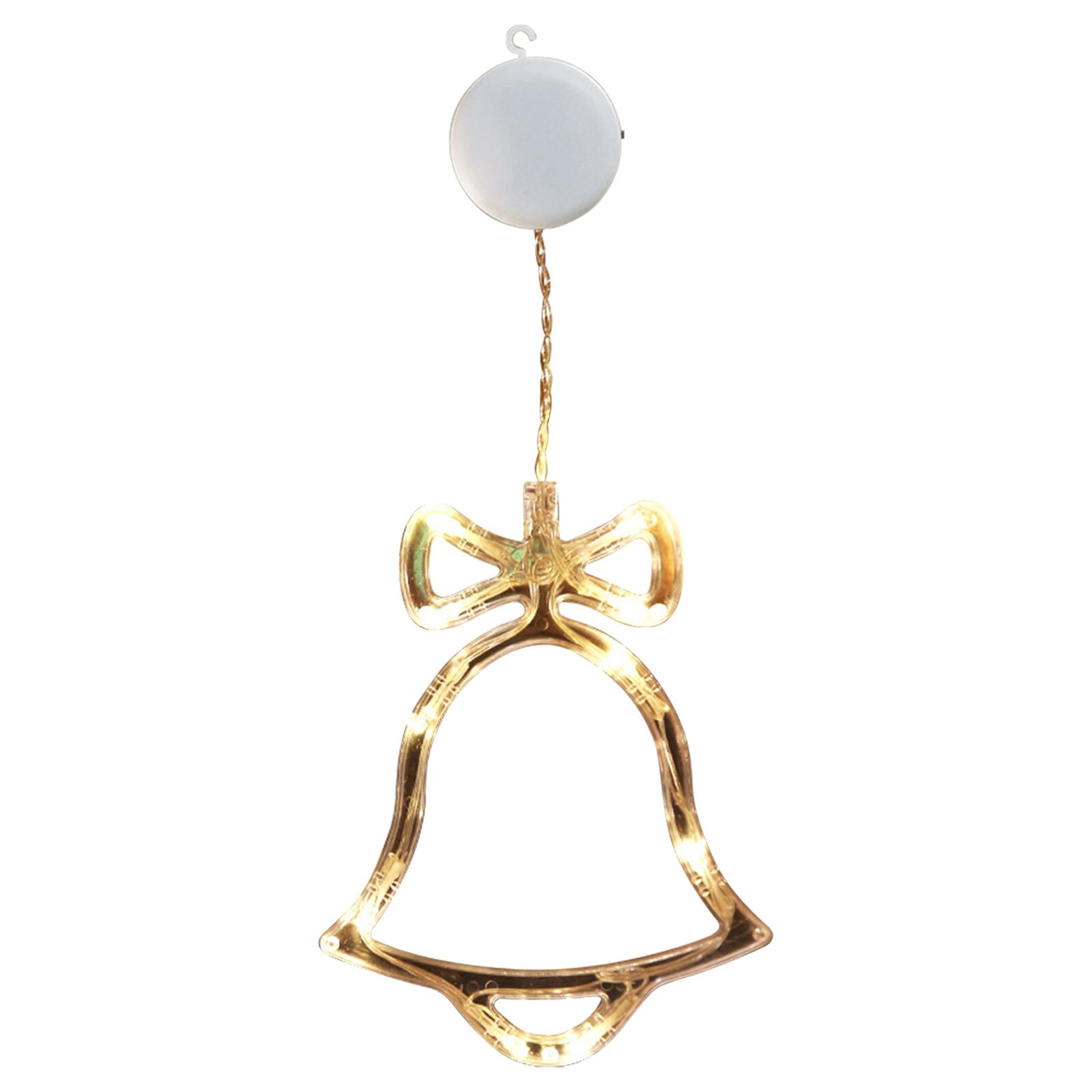 Christmas Star Lights Holiday Window Decoration Christmas LED Star Bell Snowman Santa Suction Cup Fairy Light Home Window Decor
