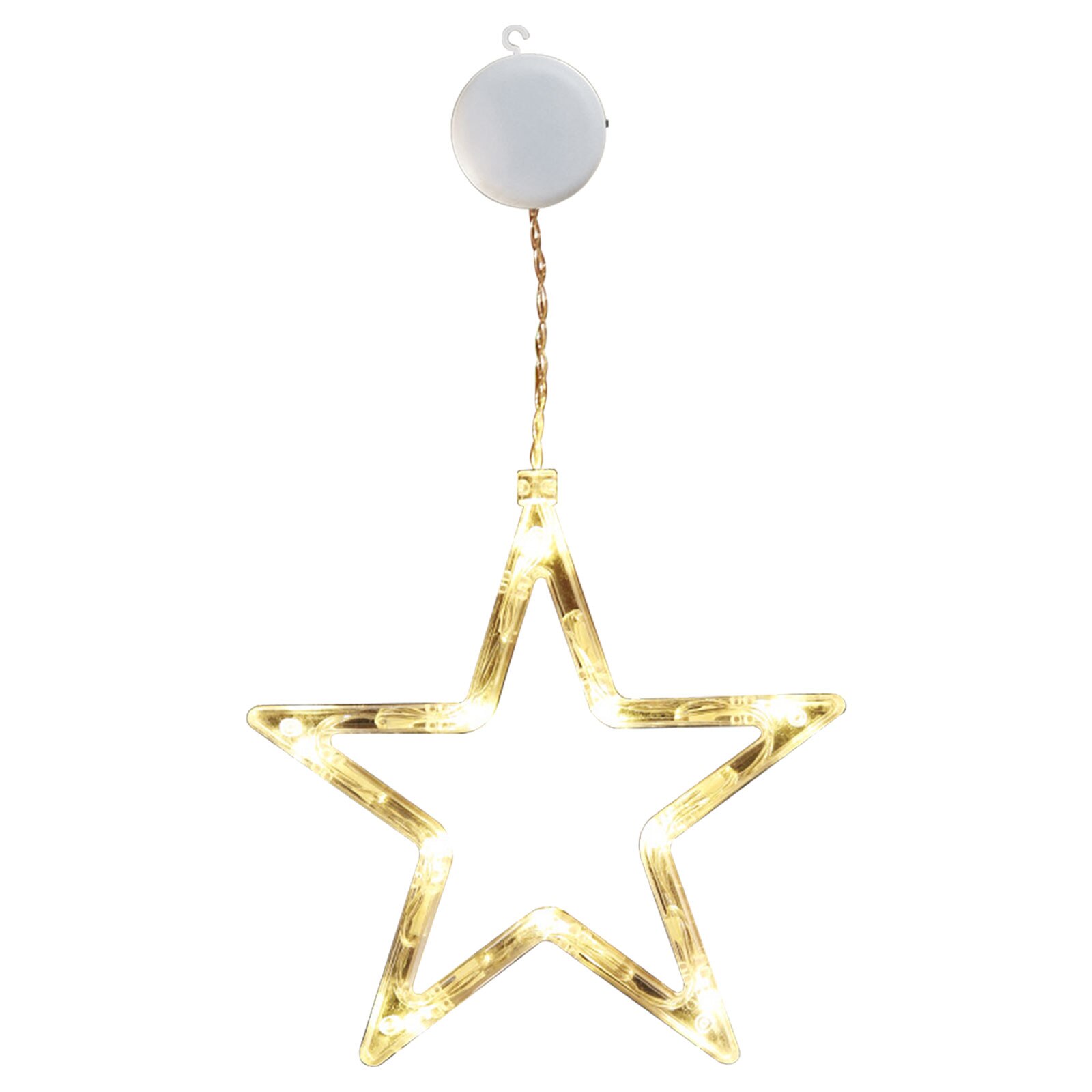 Christmas Star Lights Holiday Window Decoration Christmas LED Star Bell Snowman Santa Suction Cup Fairy Light Home Window Decor