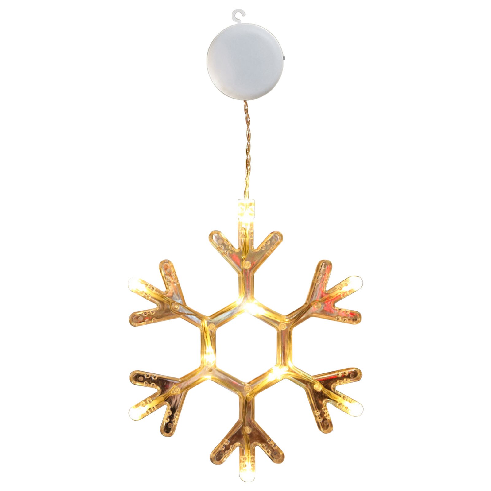 Christmas Star Lights Holiday Window Decoration Christmas LED Star Bell Snowman Santa Suction Cup Fairy Light Home Window Decor