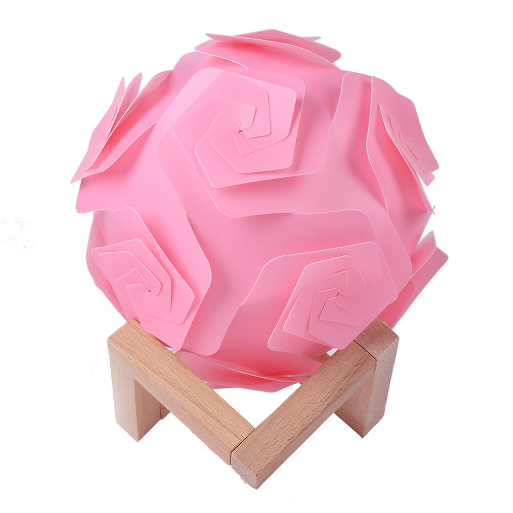 Nordic Modern Table Lamp Night Light Wooden Moon Round Ball Desk USB Light Home Bedroom Christmas Decoration Kid Children Gifts
