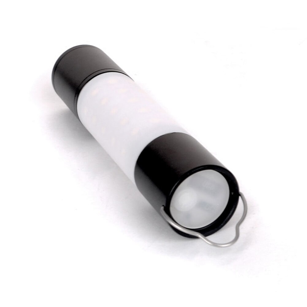 USB Rechargeable Hanging Flashlight Portable Aluminum Alloy Waterproof Zoomable LED Torch Night Light Outdoor Camping Tent Lamp