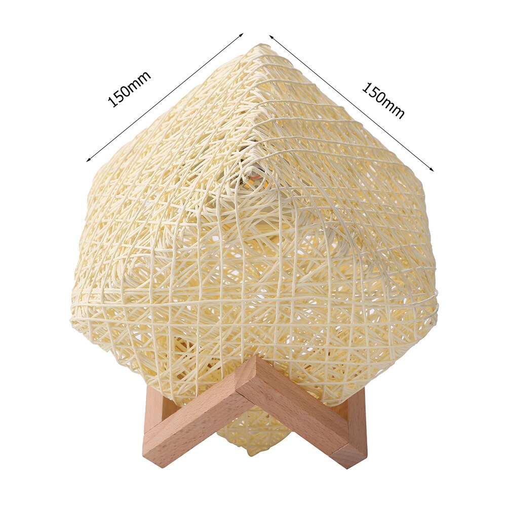Nordic LED Rattan Night Light Table Lamp Creative Bracket Bedside Starry Sky Projection Lamp Home Party Decoration Lighting Gift