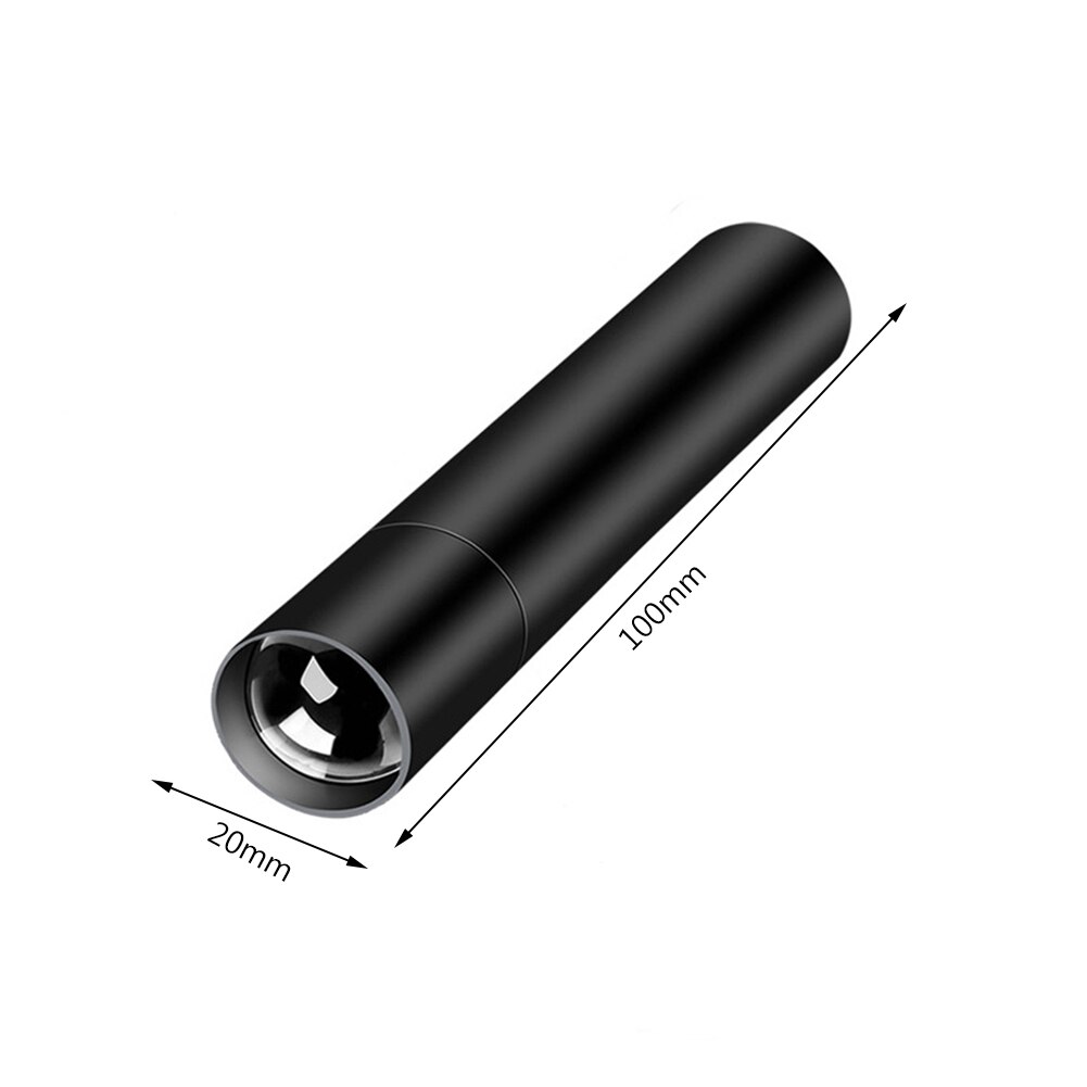 Mini Portable Powerful Flashlight USB Rechargeable Zoom Torch Strong Lighting Lamp LED Hand Lamp Flash Light for Camping Hiking