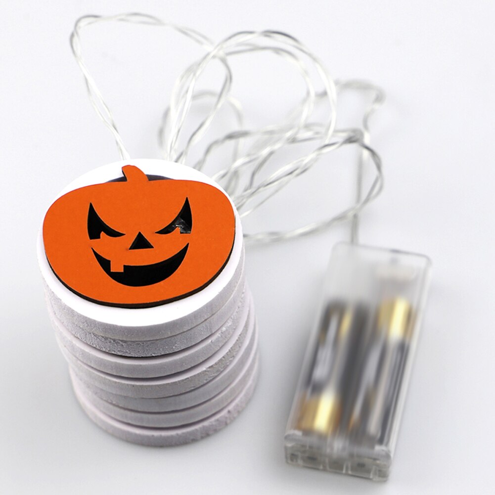 Fairy LED String Lights Home Decoration Halloween Letters Pendant Crafts for Christmas Tree Festival Party Decoration Lighting