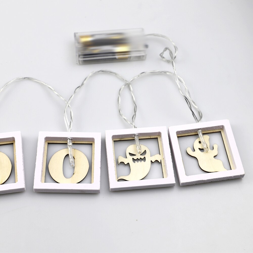 Fairy LED String Lights Home Decoration Halloween Letters Pendant Crafts for Christmas Tree Festival Party Decoration Lighting