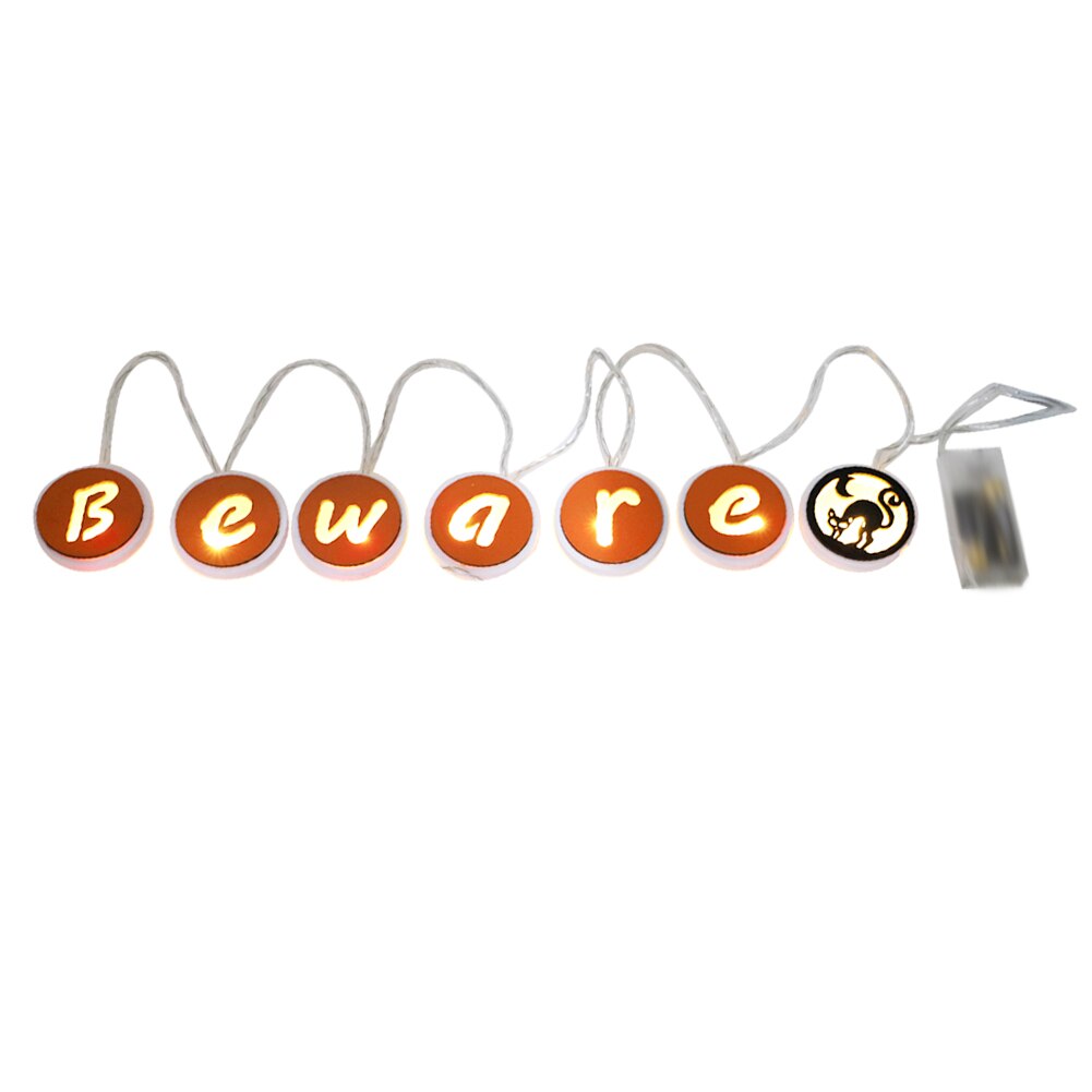 Fairy LED String Lights Home Decoration Halloween Letters Pendant Crafts for Christmas Tree Festival Party Decoration Lighting