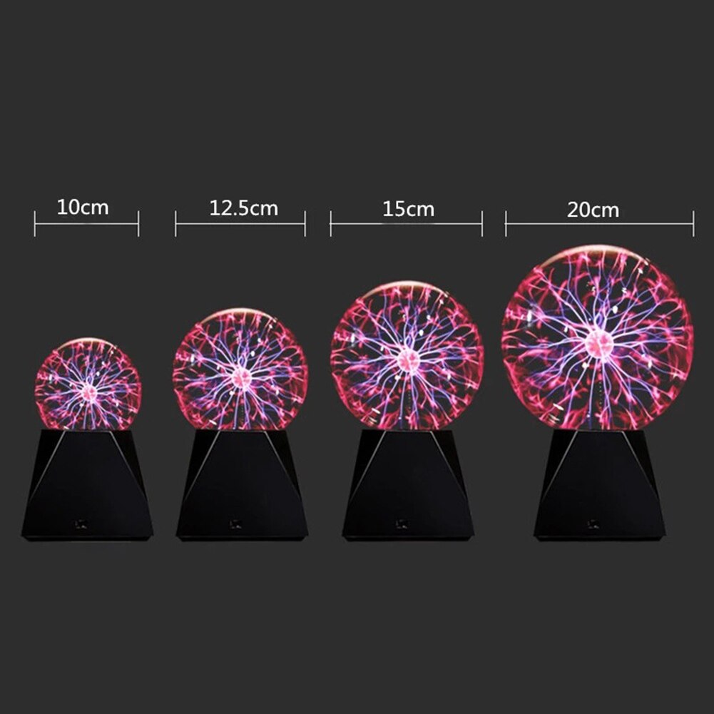 Novelty Lighting Magic Plasma Ball Lamp 4/5/6/8 Inch Night Light Lava Lamp Christmas Kids Gift Lamp Christmas Decor Table Lights
