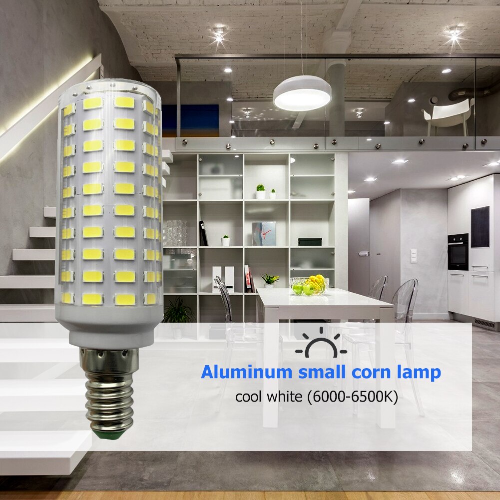 E27 E14 Corn Lamp LED Warm Cool Spotlight 20W Flicker Free 360 Beam Angle Chandelier Light Replace Halogen Lamp Chandelier Light
