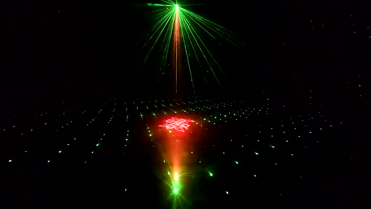 RGB Laser Projector Lamp USB Rechargeable LED Disco Light Party Show DJ Stage Lighting Effect Lamp For Home KTV Wedding Festival